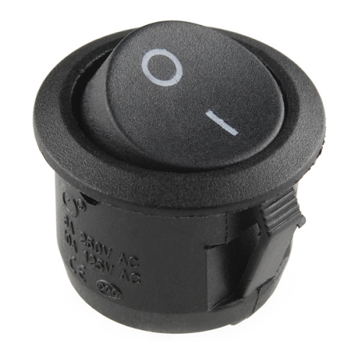 [COM-11138] Rocker Switch - SPST (round)