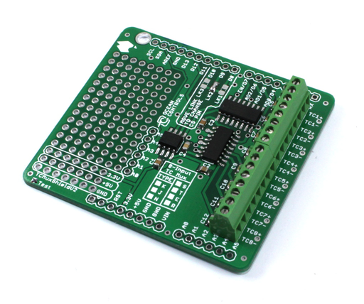 [KTA-259J] Arduino Thermocouple Multiplexer Shield (J - MAX31855J) No Headers