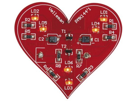 [WSSA144] SMD Flashing Heart (Kit)