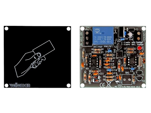 [WSHA179] Soldering kit, DIY, proximity card reader, 25 programmable badges