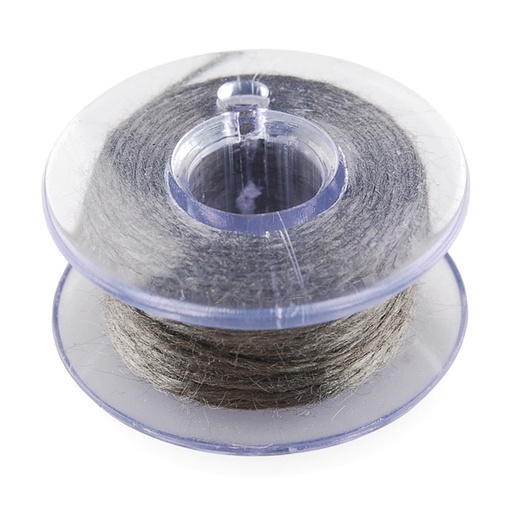 [DEV-10867] Conductive Thread Bobbin - 30ft (Stainless Steel)