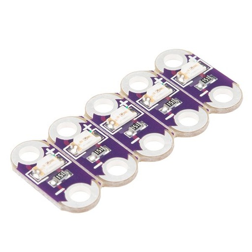 [DEV-14013] LilyPad LED Red (5pcs)