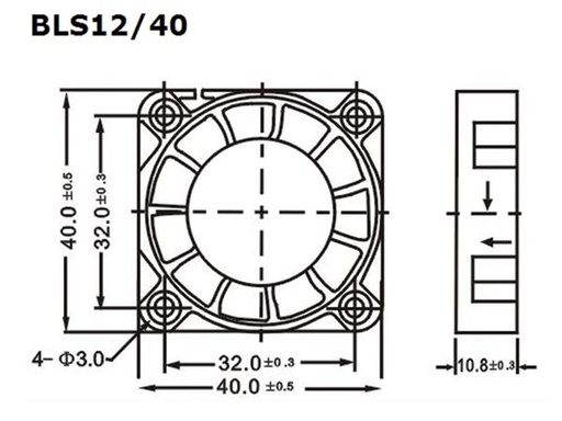 Fan 12VDC Sleeve